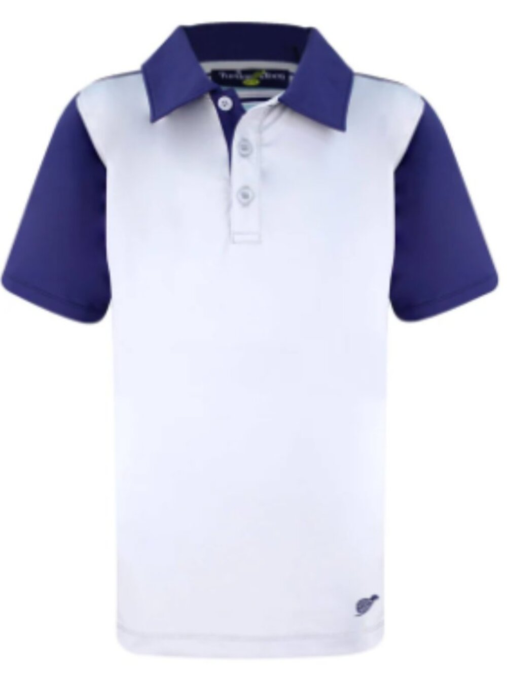 Turtles & Tees - Performance Polo Shirt (Grey w/Navy)